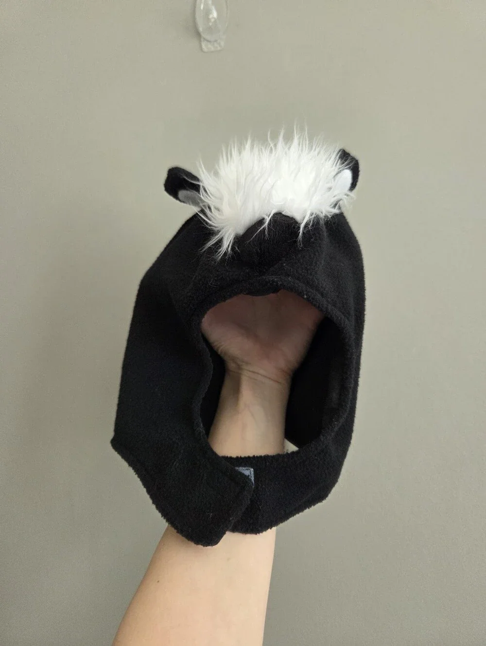 Pottery Barn Kids Baby Skunk Halloween Costume Set Black White Size 0-6 Months